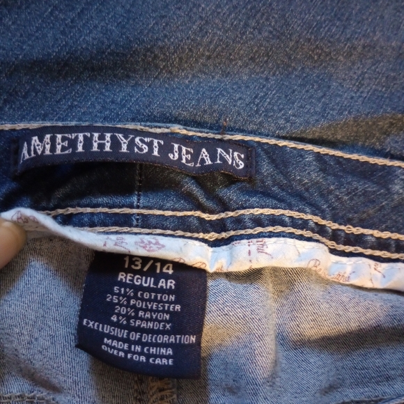 Amethyst Women's Size 13/14 Geneva Jeans - Picture 6 of 9